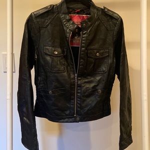 Collection B Black Faux Leather Jacket